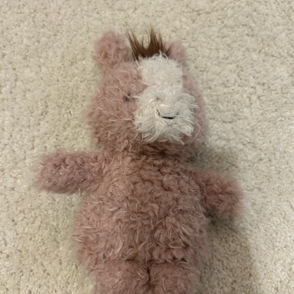 Mini Horse Jelly Cat Pink Fluffy Plush Toy - Picture 1 of 3